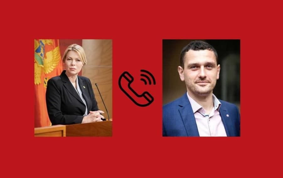 President Đurović talks with Mr Adnan Dibrani Gratitude for the heroic act